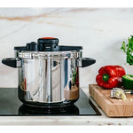 Silampos Traditional Stainless Steel Pressure Cooker no Basket - Silver