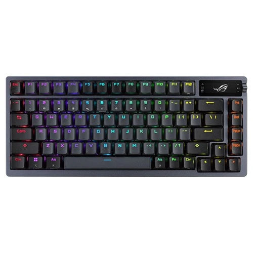 Asus ROG Azoth M701 Custom Gaming Keyboard with Arabic Layout - 75% - ROG NX Mechanical - Tri-mode Wireless - OLED Display
