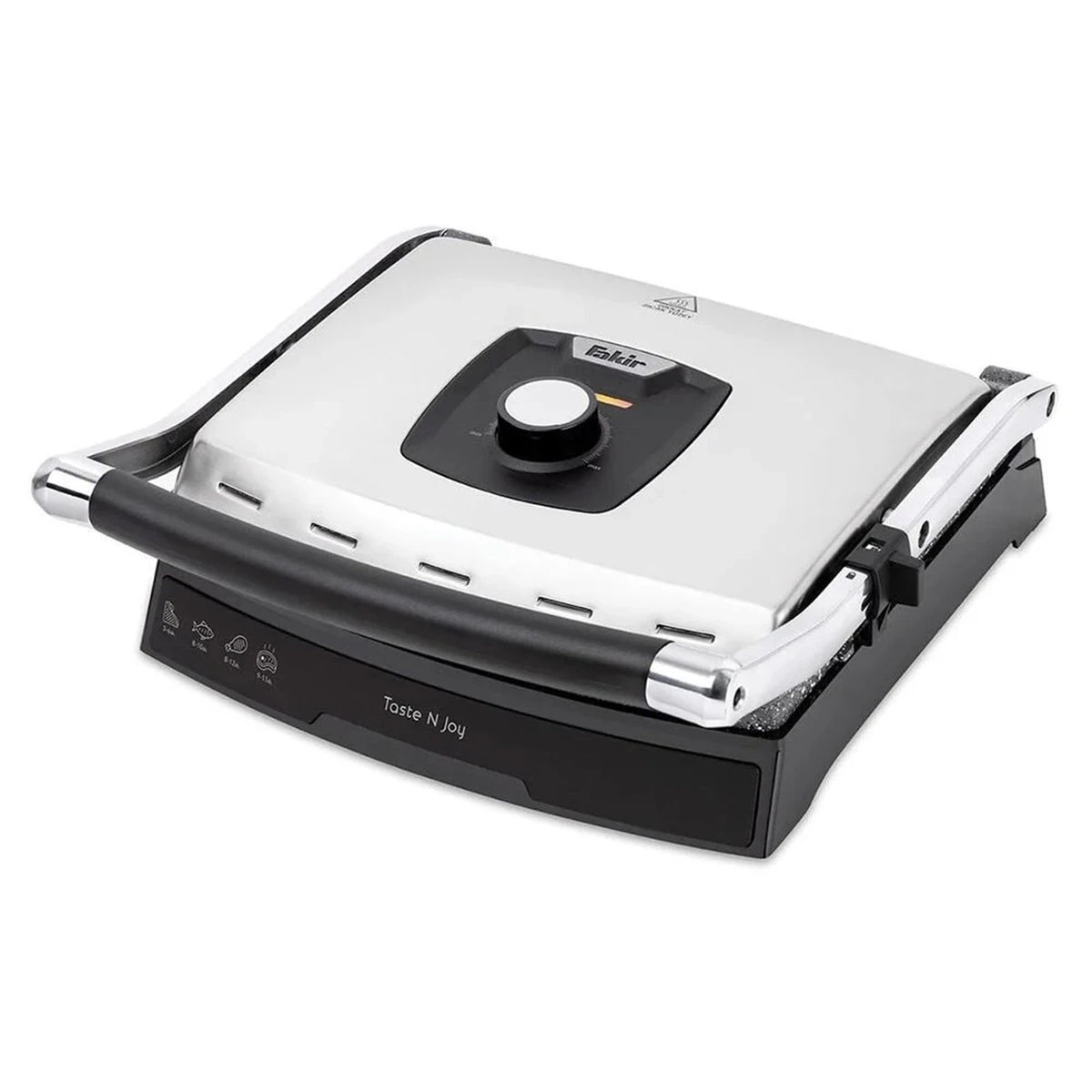 Fakir Taste N Joy Grill and Sandwich Toaster - Powerful 2000W Heating - 6 Slices Capacity - 180° Opening Grill - Dual Function Design - Non-Stick Cooking Plates
