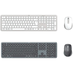 Hama WKM-550 Multi-Device Keyboard and Mouse Set - 100% Full Size - Scissor - Wireless Connectivity - QWERTY Gulf Layout