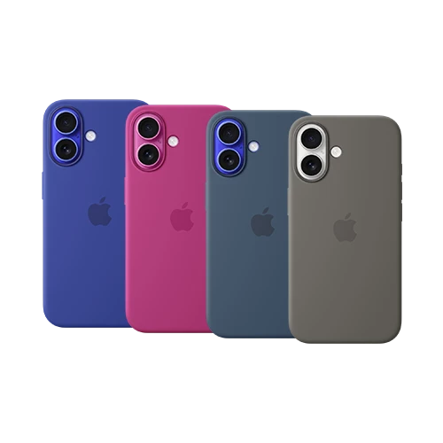 Apple iPhone 16 Silicone Case with MagSafe - Protective Back Cover - Eco-Friendly Recycled Silicone - Microfiber Lining and Sapphire Crystal Layer
