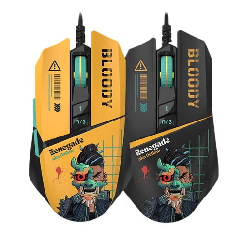 Bloody W63 Max RGB Gaming Mouse - 12,000 CPI - Wired - BC3332-A Sensor - Renegade Edition