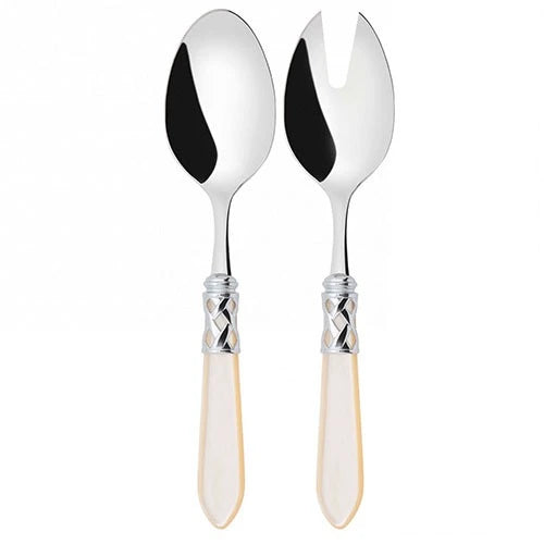 Bugatti Cutleries Aladdin Chromed Ring 2-Piece Salad Set in Gift Box N4214/15