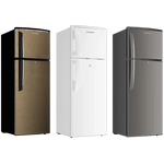 Shownic Top Mount Refrigerator RF-DFT2701 - 7.7 ft. Capacity - Tropical Compressor - Direct Cooling System - External Condenser Grid - Secure Door Lock - LED Interior Lighting
