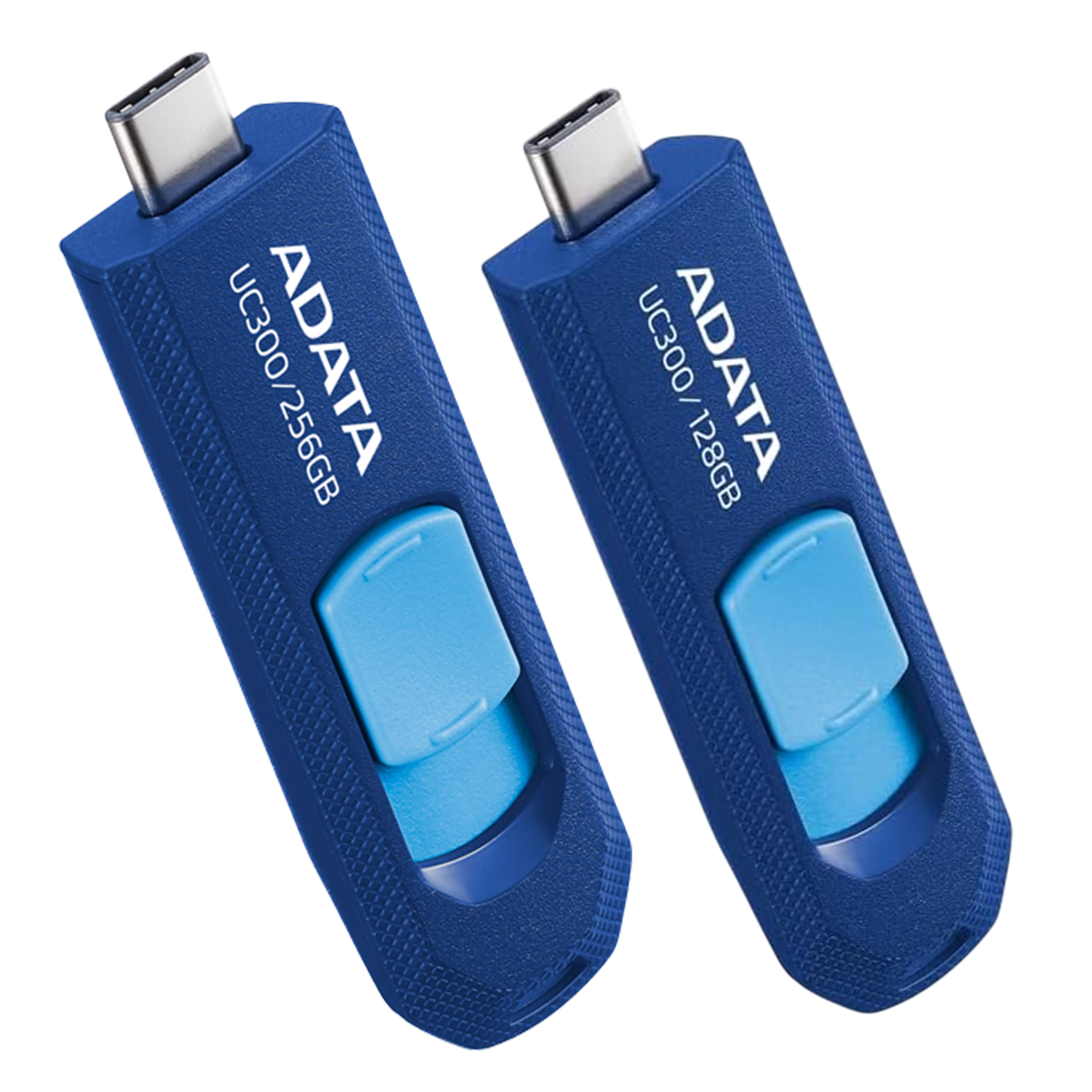 Adata UC300 USB Flash Drive - USB Type-C - Up to 100MB/s - Navy Blue