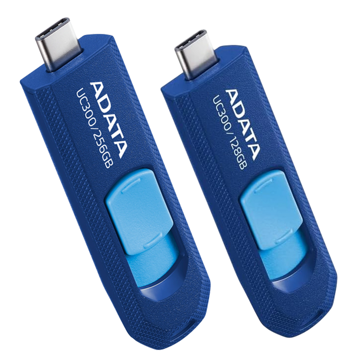 Adata UC300 USB Flash Drive - USB Type-C - Up to 100MB/s - Navy Blue