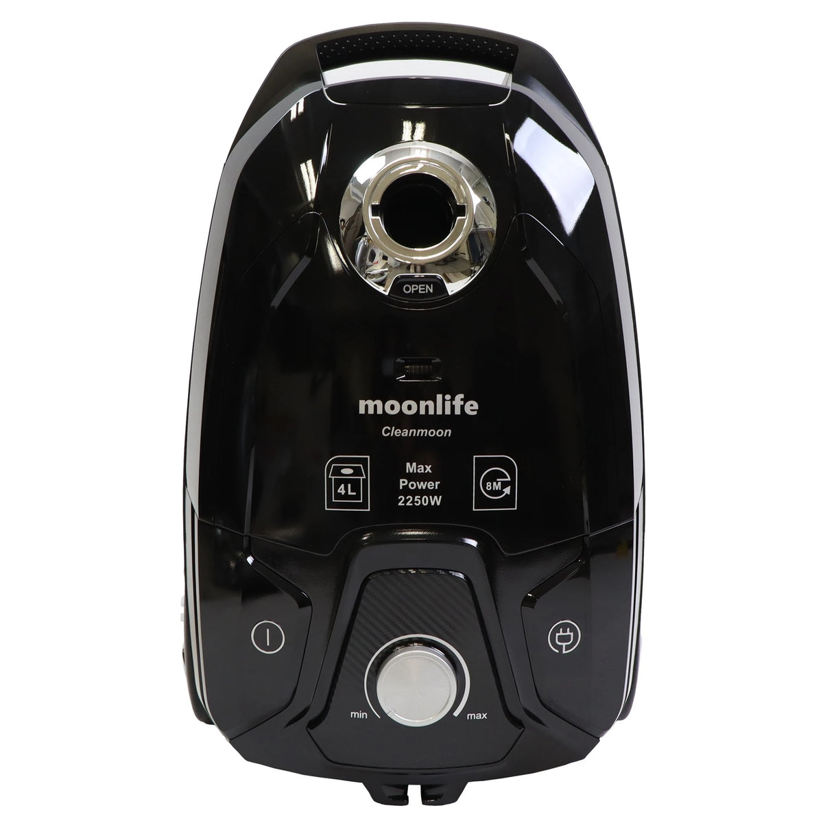 Moonlife Cleanmoon Drum Vacuum Cleaner - 2250W - High Suction - 4L Dust Reservoir - Reusable Bag System - Hepa 10 Filtration