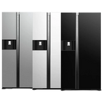 Hitachi Side-by-Side Refrigerator R-SX700GPUQ0 - 20 ft. Capacity - High-Power Inverter Compressor - Dual Fan Cooling System - Triple Power Filter