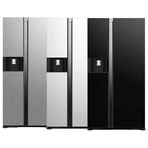 Hitachi Side-by-Side Refrigerator R-SX700GPUQ0 - 20 ft. Capacity - High-Power Inverter Compressor - Dual Fan Cooling System - Triple Power Filter