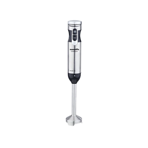 Moonlife Chefmoon Hand Blender Set MF324 Powerful 1000W Motor - Stepless Variable Speed - Silver / Black