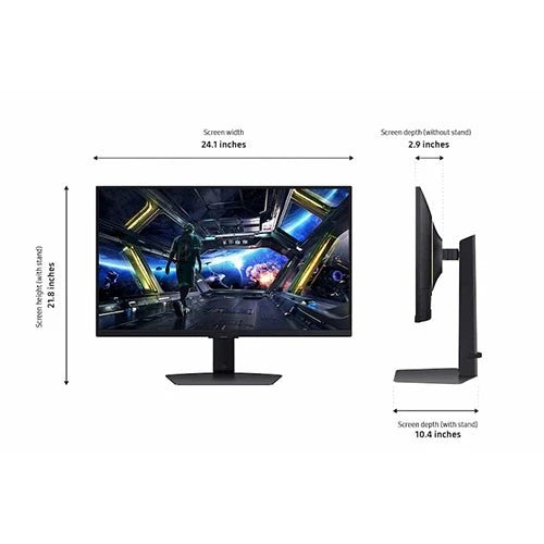 Samsung Odyssey G7 G70D Smart Gaming Monitor - 4K UHD - IPS - 144Hz and 1ms GtG - G-Sync Compatible - Black