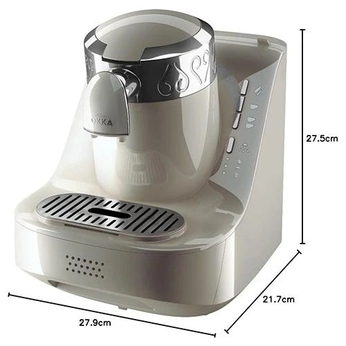 Arzum Okka Turkish Coffee Machine OK002 - Anti-Spill Technology - 710 W - Automatic Brewing System - 4 Cups Capacity - Measuring Spoon Included