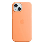 Apple iPhone 15 Silicone Case - Protective Back Cover - Built-in MagSafe Magnets - Soft-touch Silicone with Microfiber Lining