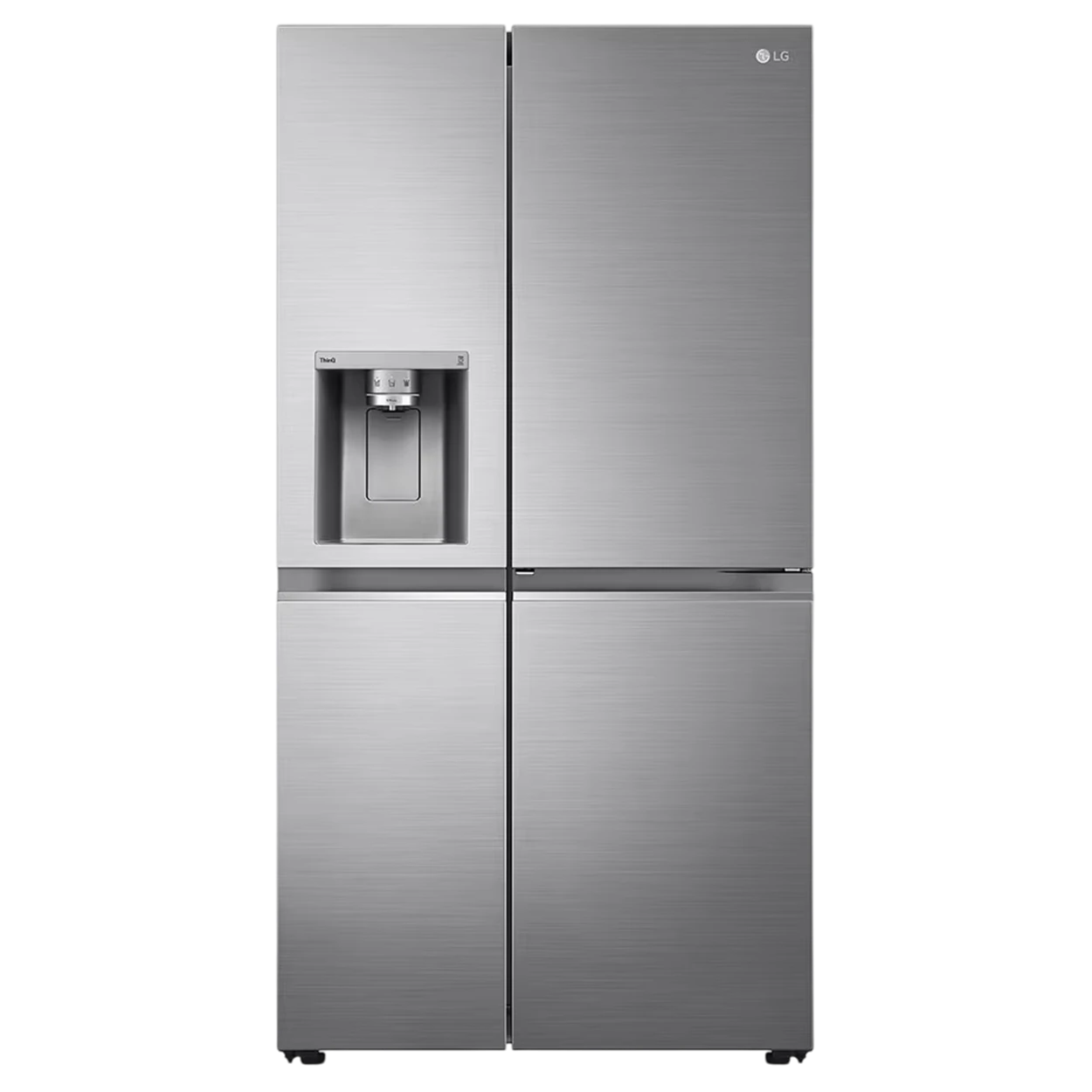 LG Side By Side Refrigerator GCJ-287TVL - 611L Large Capacity - Linear Cooling Technology - Door Cooling+ Vents - UVnano Water Dispenser - HygieneFresh+ Air Filter - Silver