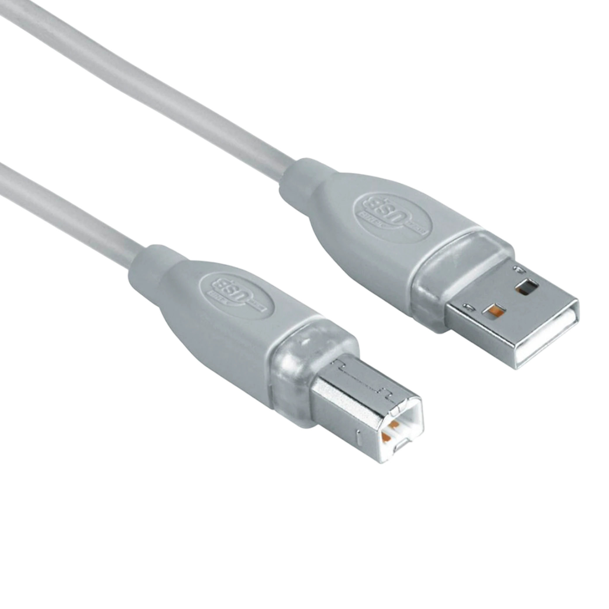 Hama 45021 USB 2.0 Cable Shielded - 1.80 m Cable Length - Supports High-Speed Data Transfer - Grey