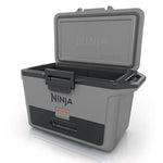 Ninja FrostVault Hard Cooler with Dry Zone - FrostVault Technology - Lockable Lid - Multi-Use Design - Slate Gray