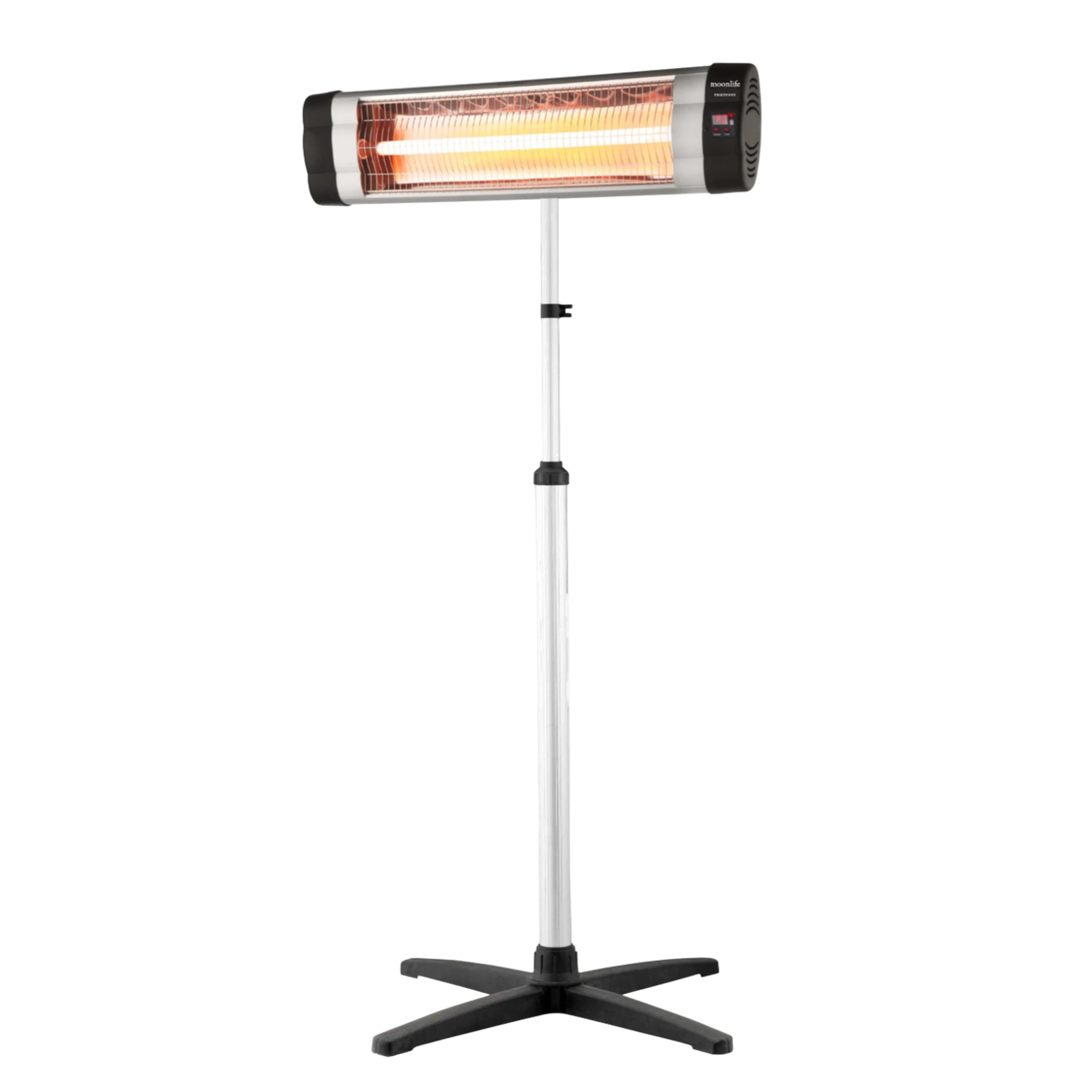 Moonlife Miximoon Quartz Heater MF024 - 3000W High Power Output - Quartz Tube Technology - Single Heat Setting - Black/white