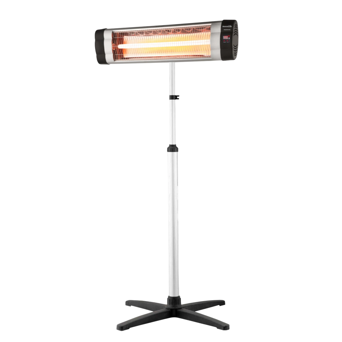 Moonlife Miximoon Quartz Heater MF024 - 3000W High Power Output - Quartz Tube Technology - Single Heat Setting - Black/white