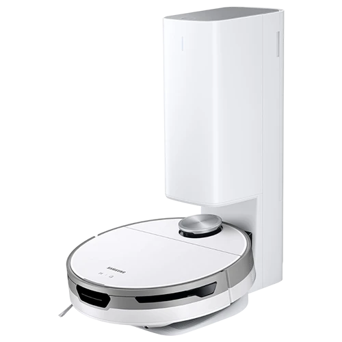 Samsung Jet Bot+ Robotic Vacuum Cleaner VR30T85512W / VR30T85513W - Automatic Clean Station - LiDAR Navigation - Washable Dustbin and Filters - White