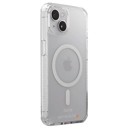 Hama Extreme Protect MagCase - iPhone 14 Case - D3O Impact Protection - MagSafe Compatible & Scratch Resistant - Transparent