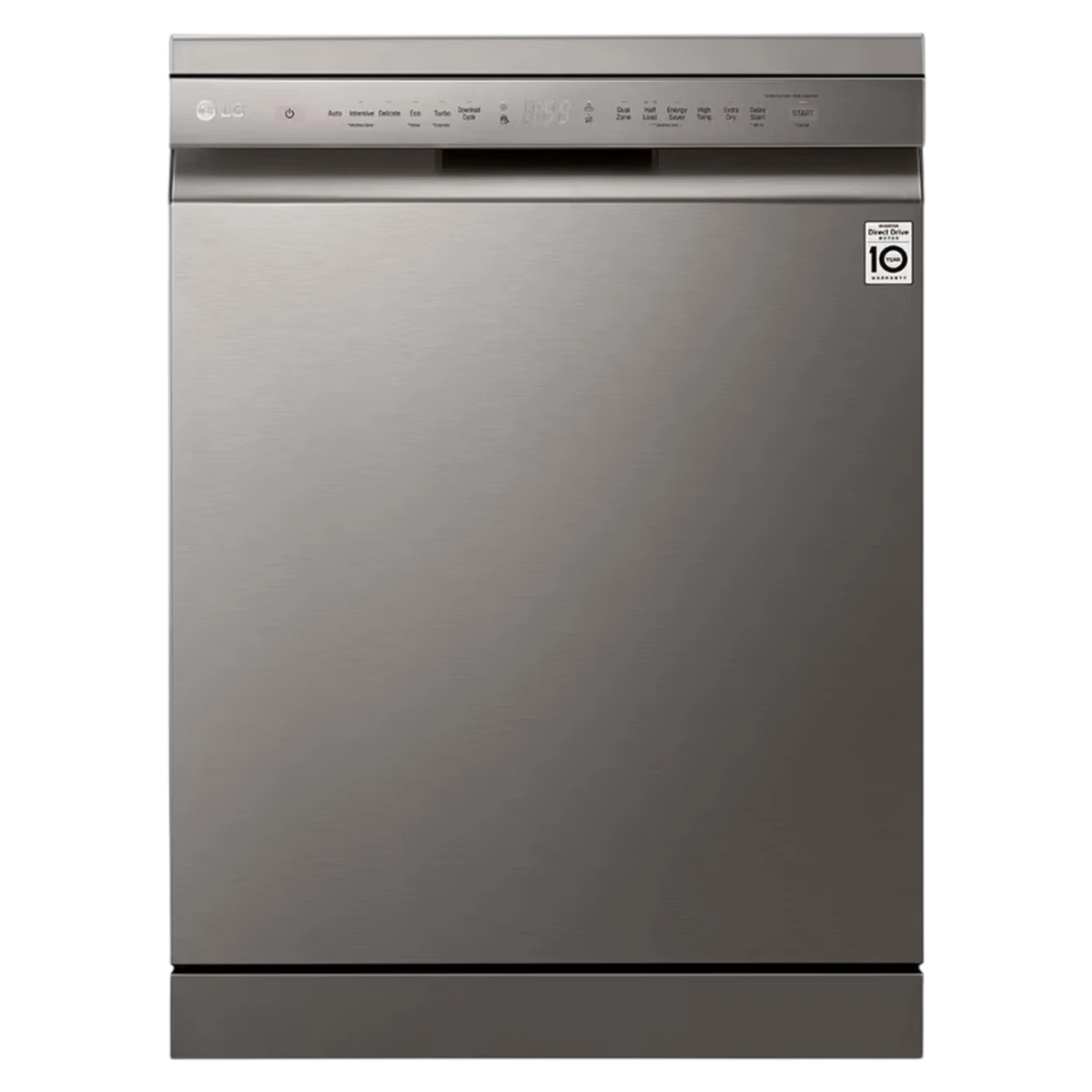 LG Dishwasher DFB512FP- 14 Place Settings Capacity - Inverter Direct Drive Motor - EasyRack Plus System - QuadWash Technology - Eco-Friendly & Water Efficient - 9 Versatile Wash Programs - Platinum Silver