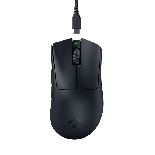 Razer DeathAdder V3 Pro Wireless Gaming Mouse RZ01-04630100-R3G1 - 30,000 DPI - Wireless - Ultra-lightweight 63g design - Black