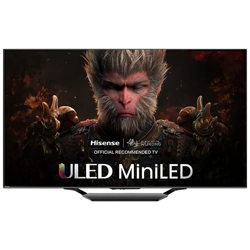 Hisense Smart Television U7N - Mini-LED ULED 4K - Dolby Vision HDR10+ - Gaming TV with 144Hz VRR - Black