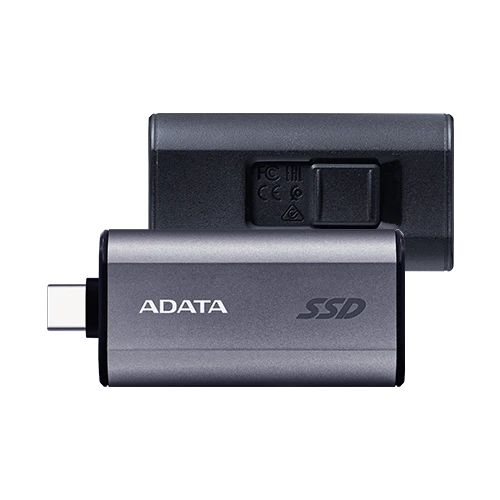 ADATA SC750 External SSD - USB 3.2 Gen2 Type-C - 1,050 MB/s - Black Titanium