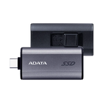 ADATA SC750 External SSD - USB 3.2 Gen2 Type-C - 1,050 MB/s - Black Titanium