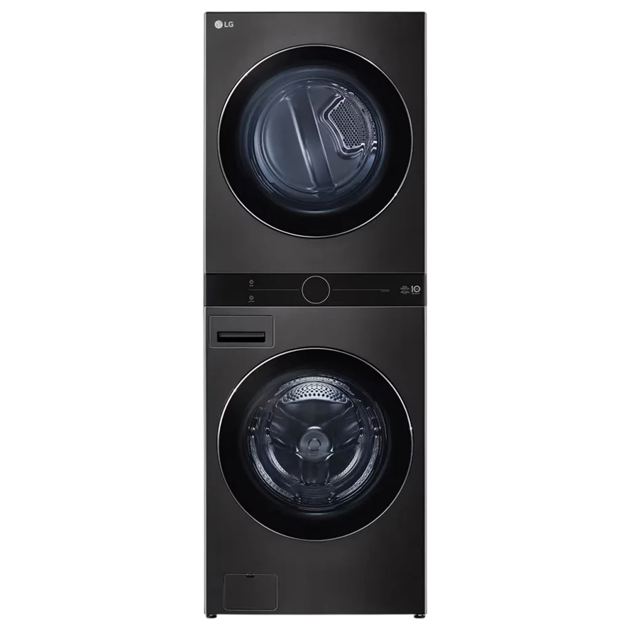 LG WashTower Single Unit Washer & Dryer WT2520BRK - 25/20 Kg Capacity - Integrated Single Body Design - Inverter Direct Drive Motor - AI DD Intelligent Fabric Care - Smart Pairing Technology - Dark Grey