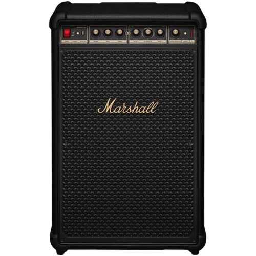 Marshall Bromley 750 Party Speaker - True Stereophonic 360° Sound - IP54 Dirt & Splash Resistant - 40+ Hours Portable Playtime - Integrated Stage Lights - Black / Brass