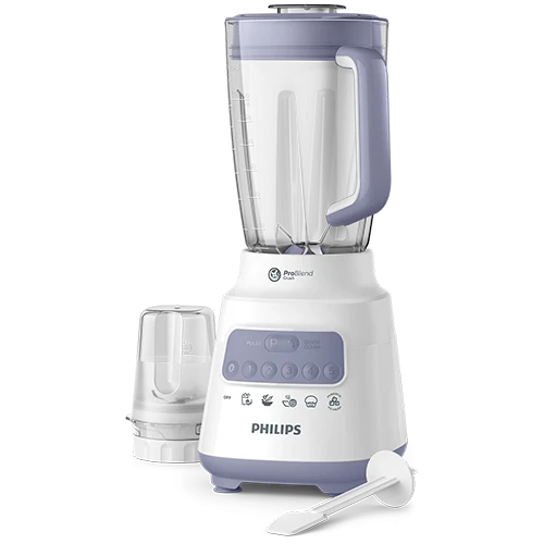 Philips Blender Series 5000 Problend Crush HR2221/01 - 700W Motor - 2 Liters Capacity - 5 Speed Settings - White