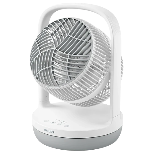 Philips Table Fan 2000 Series CX2050/00 - Silent Wings Technology - 25m Long-Range Airflow - 3 Speeds - White