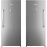 Hisense Upright Freezer FV3N769NAI - Total No Frost Technology - 22 ft. Capacity - Super-Freeze Function - High-Efficiency Inverter - Electronic LED Touch Control - Silver
