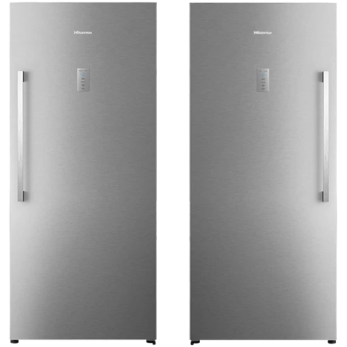Hisense Upright Freezer FV3N769NAI - Total No Frost Technology - 22 ft. Capacity - Super-Freeze Function - High-Efficiency Inverter - Electronic LED Touch Control - Silver