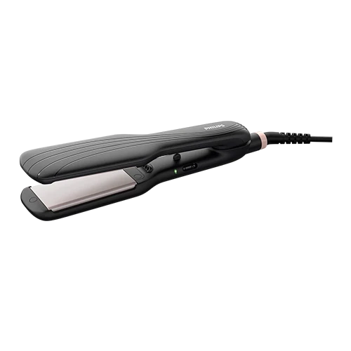 Philips Essential Straightener HP8325/13 - 45x90 mm Extra Wide Plates - Ionic Care - Ceramic Coated - 210°C Styling Temperature - 60-Second Fast Heat-Up - Black