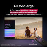 LG UHD AI 4K Smart Television UA85006LA - 4K UHD Display -Cinematic -Gaming Optimization - AI Magic Remote - webOS - α7 AI Processor Gen8 -  Black