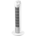 Trisa Fresh Air Tower Fan - 3 Speed Settings - 60° Automatic Oscillation - 45W Motor - Quiet Operation - White