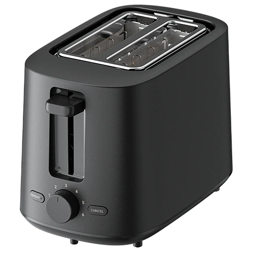 Xiaomi Toaster - Dual Wide Slots - 6 Browning Levels - Foldable Toast Rack - Black