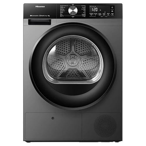 Hisense Clothes Dryer DH3S902 - 9 Kg Capacity - Heat Pump Technology - Allergy Care Function - Wi-Fi Connectivity - Energy Efficiency