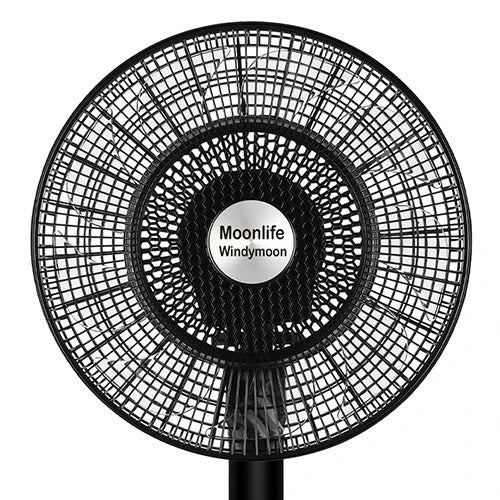 Moonlife Windymoon Standing Pedestal Fan MF015 - 9-Blade High Airflow - 60W Silent Motor - 3 Speeds