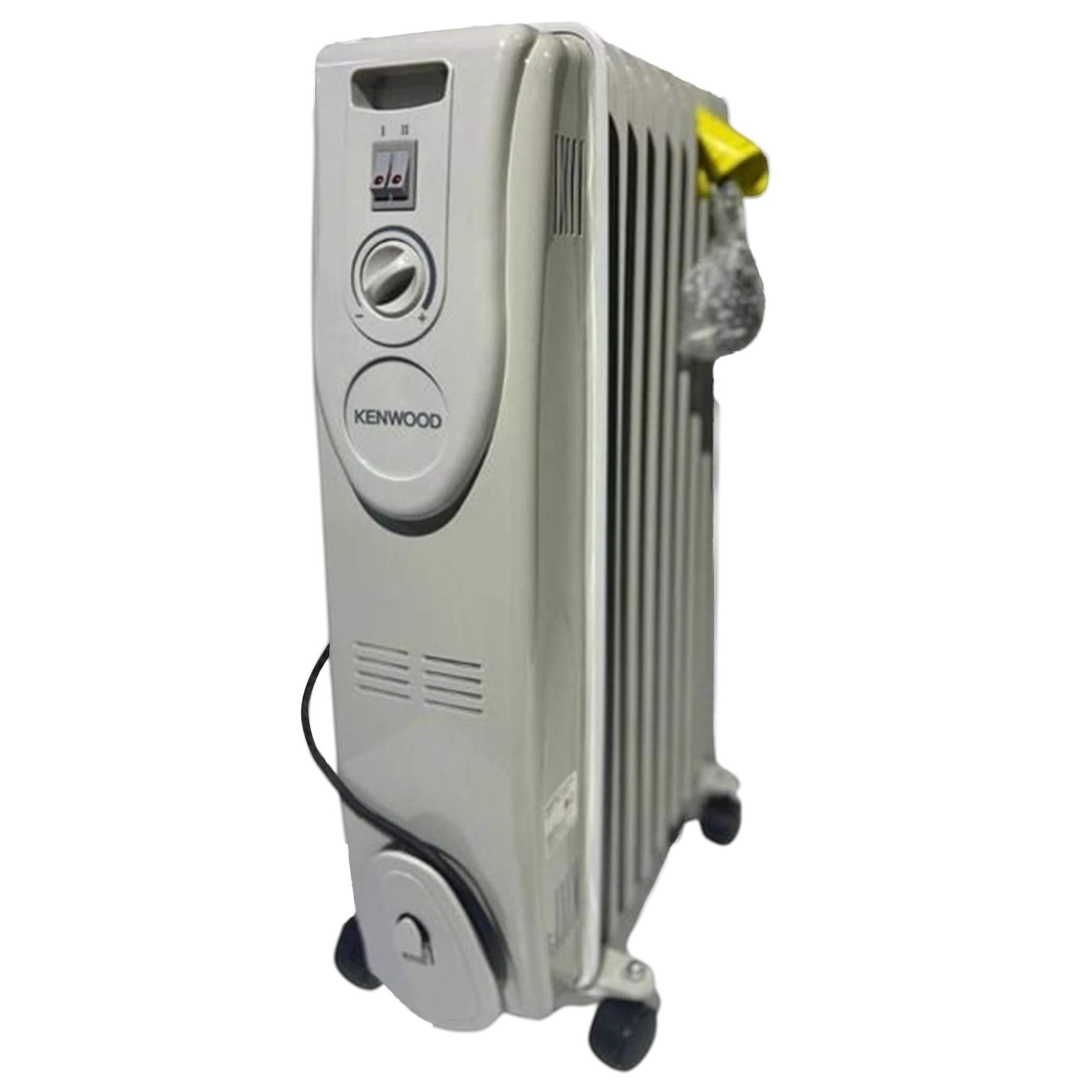 Kenwood 13-Fin Oil-Filled Radiator - 2500W High Power - Thermal Retention Technology - 3 Heat Settings - White