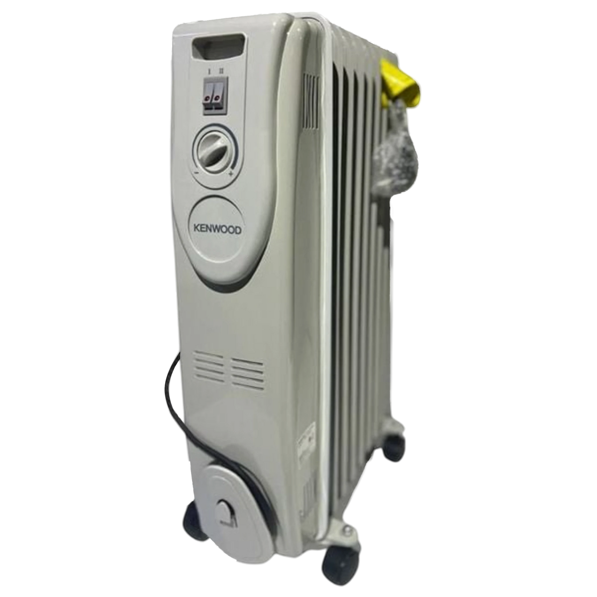 Kenwood 13-Fin Oil-Filled Radiator - 2500W High Power - Thermal Retention Technology - 3 Heat Settings - White