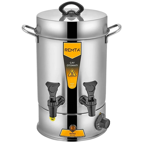 Remta R11 60 Cups Standard Tea Maker - 7 Liter Capacity - 304 Stainless Steel Construction - Automatic Thermostat Control - Silver