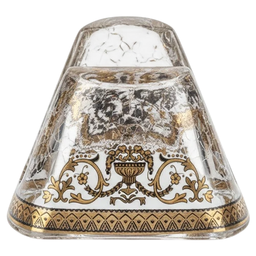Astra Gold Crysta Model Minerva NA MEGW Napkin 9,8 x 6cm - 1 Pieces - in Flora's Empire Golden White L. 21-5H0D/L - Transparent