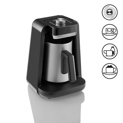 Arzum Okka Coffee Machine OK0020 - Multi-Cup Capacity - 700W -Smart Safety System - Anti-Spill Sensor - Audible & Visual Alerts