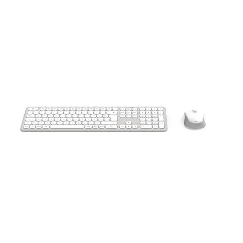 Hama WKM-550 Multi-Device Keyboard and Mouse Set - 100% Full Size - Scissor - Wireless Connectivity - QWERTY Gulf Layout