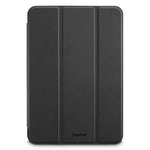 Hama Fold Clear Tablet Case - iPad Folio - Pen Compartment & Automatic Power Control - Lightweight Polyurethane with Transparent Back - Black