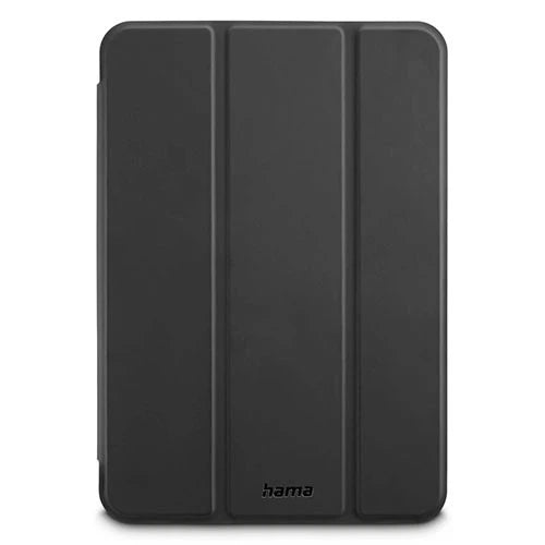 Hama Fold Clear Tablet Case - iPad Folio - Pen Compartment & Automatic Power Control - Lightweight Polyurethane with Transparent Back - Black
