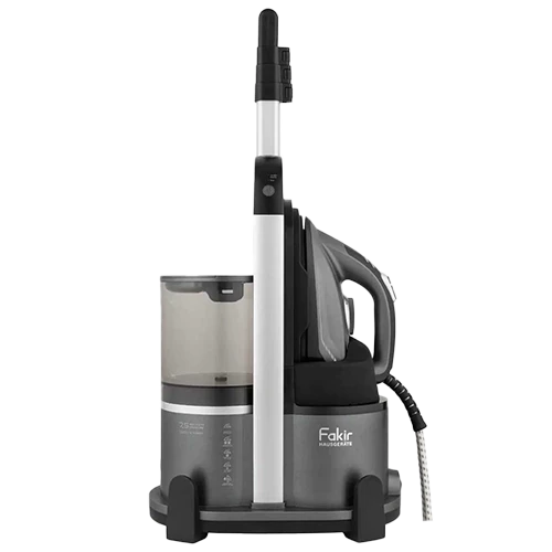 Fakir Power Press Steam Generator Iron - 7.5-Bar Vapor Pressure - 1.8L Water Tank - 6 Adjustable Temperature Levels - Automatic Shut-Off - Gray